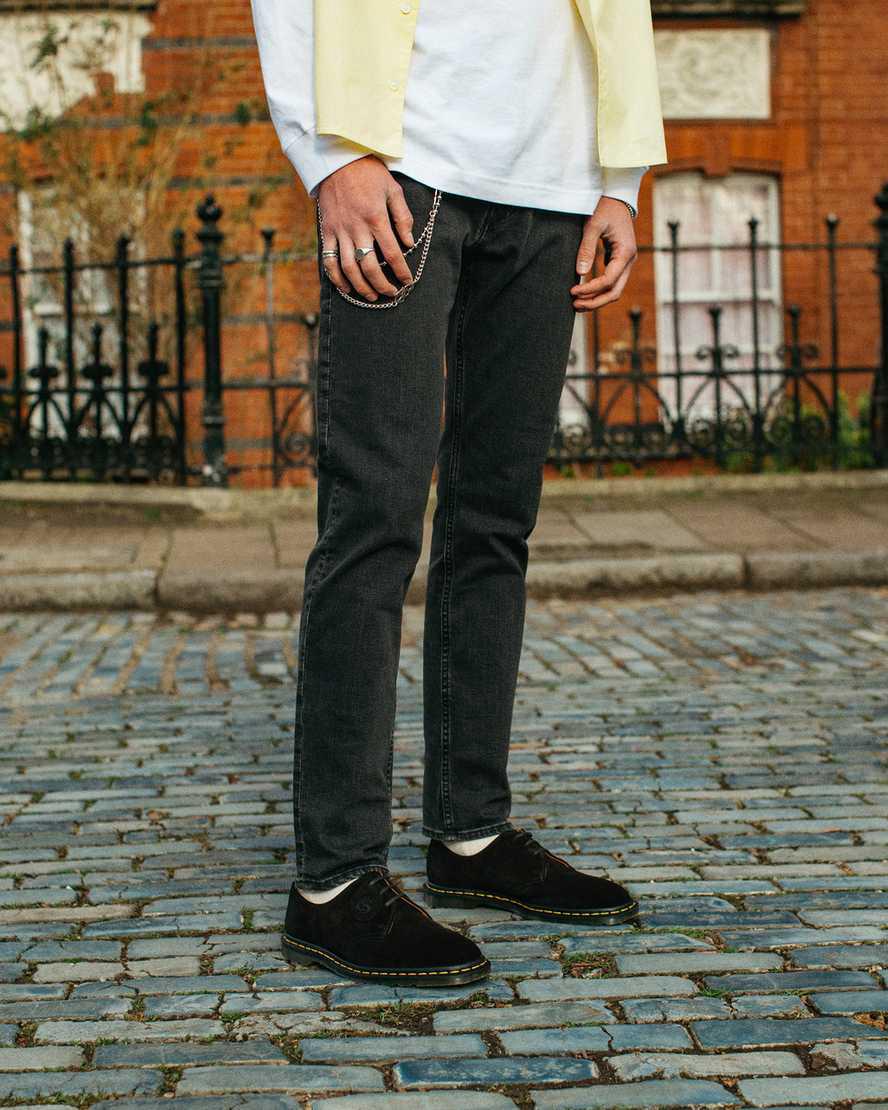 Dr Martens Archie II Made in England Süet Kadın Oxford Ayakkabı Siyah  Türkiye |  52643-MBIU