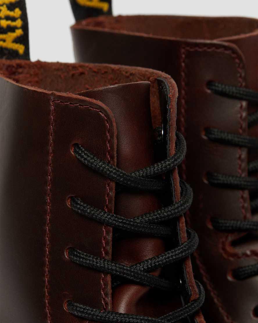 Dr Martens Audrick Brando Deri Dantel Up Kadın Kalın Taban Bot Kahverengi  Türkiye |  65082-SLBA