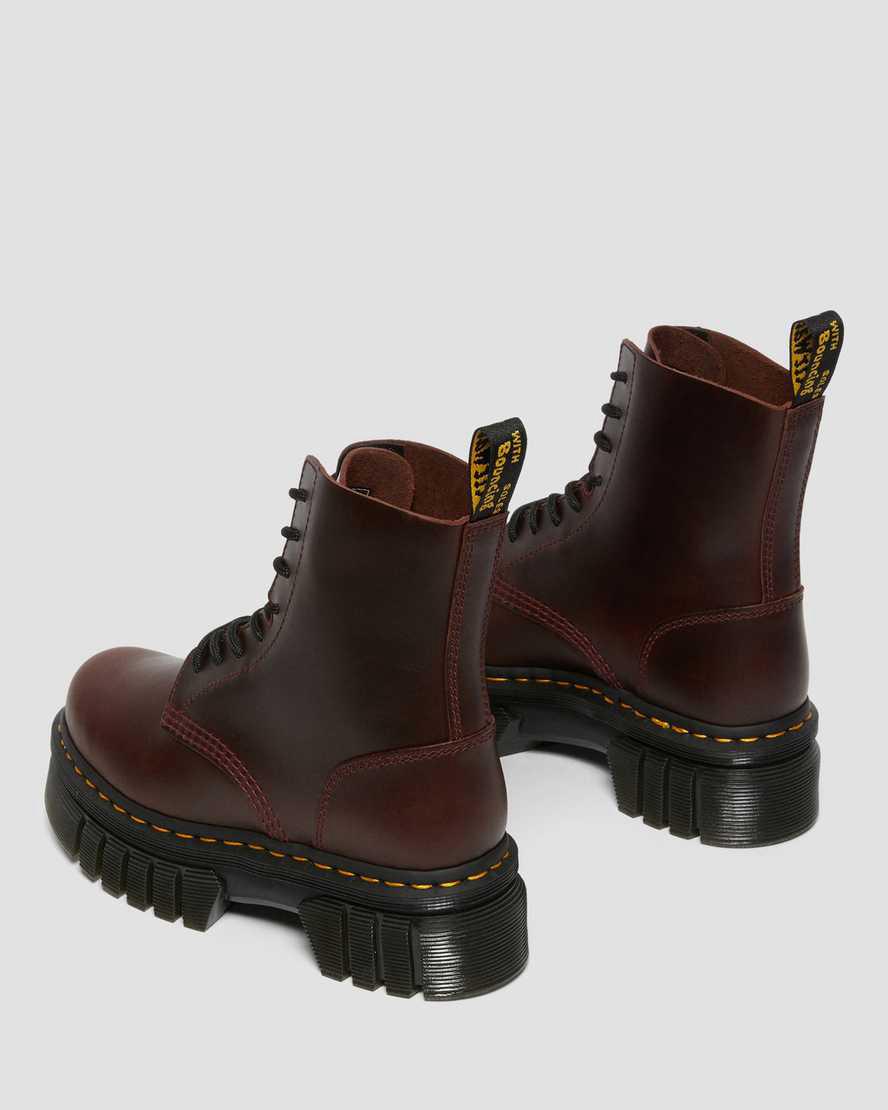 Dr Martens Audrick Brando Deri Dantel Up Kadın Kalın Taban Bot Kahverengi  Türkiye |  65082-SLBA