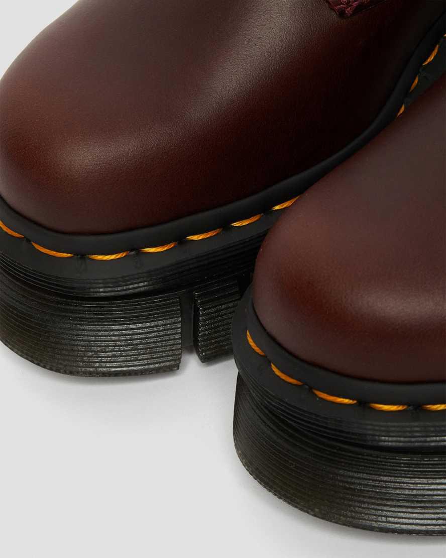 Dr Martens Audrick Brando Deri Dantel Up Kadın Kalın Taban Bot Kahverengi  Türkiye |  65082-SLBA