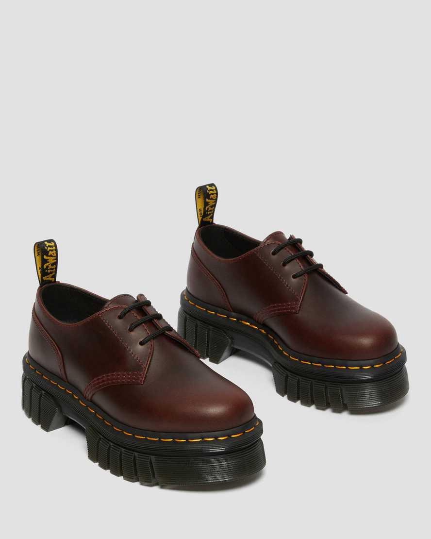 Dr Martens Audrick Brando Deri Kadın Platform Ayakkabı Kahverengi  Türkiye |  85940-YAPO