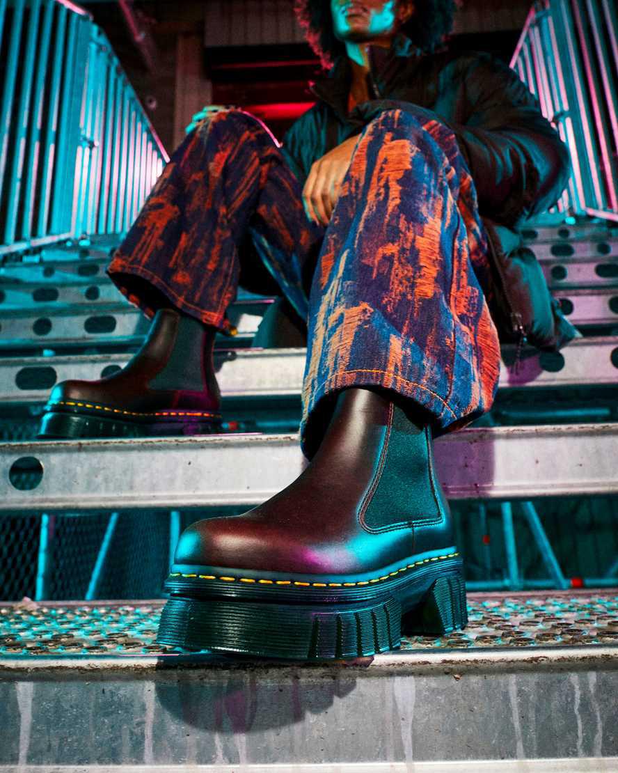 Dr Martens Audrick Brando Deri Platform Kadın Chelsea Bot Kahverengi  Türkiye |  08256-CTUY