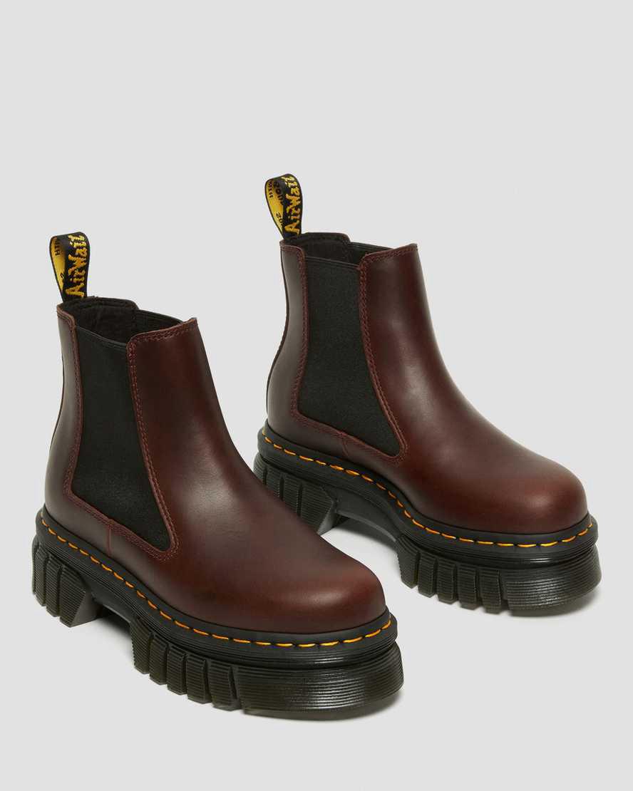 Dr Martens Audrick Brando Deri Platform Kadın Chelsea Bot Kahverengi  Türkiye |  08256-CTUY