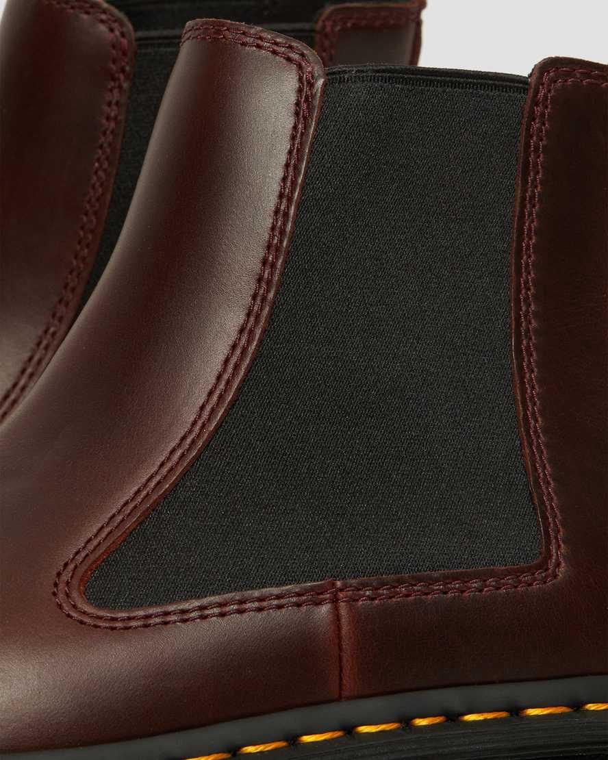 Dr Martens Audrick Brando Deri Platform Chelsea Erkek Bilek Boy Bot Kahverengi  Türkiye |  91734-XWHJ