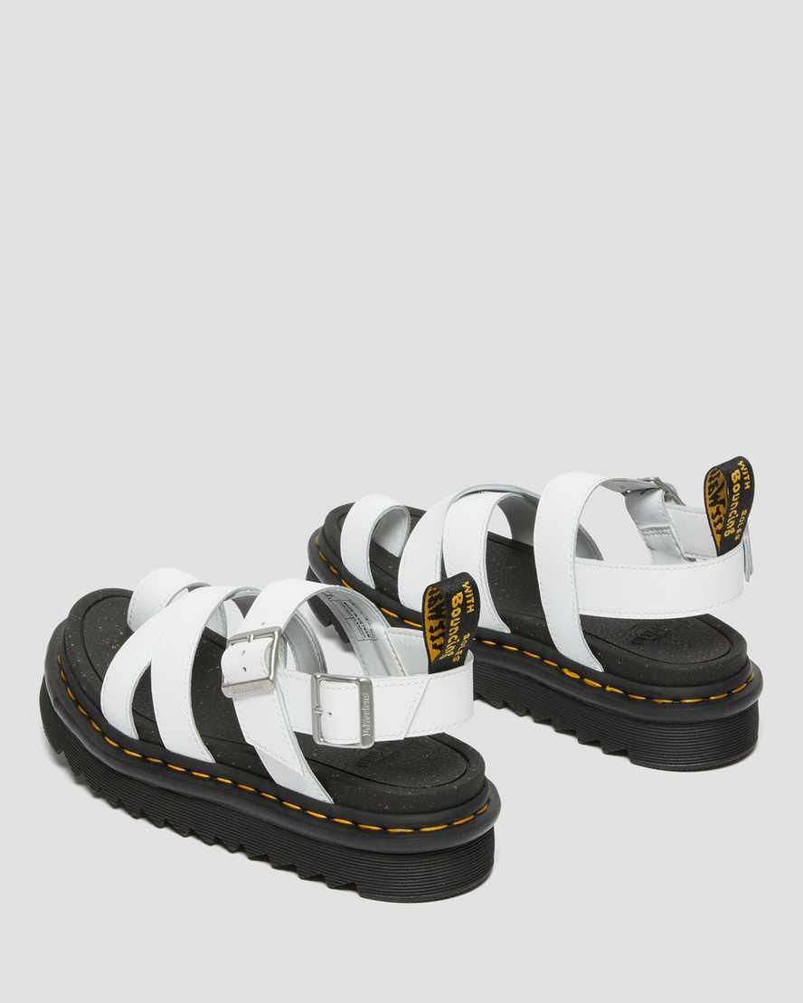 Dr Martens Avry Hydro Deri Askılı Kadın Gladyatör Sandalet Beyaz  Türkiye |  27043-FROY