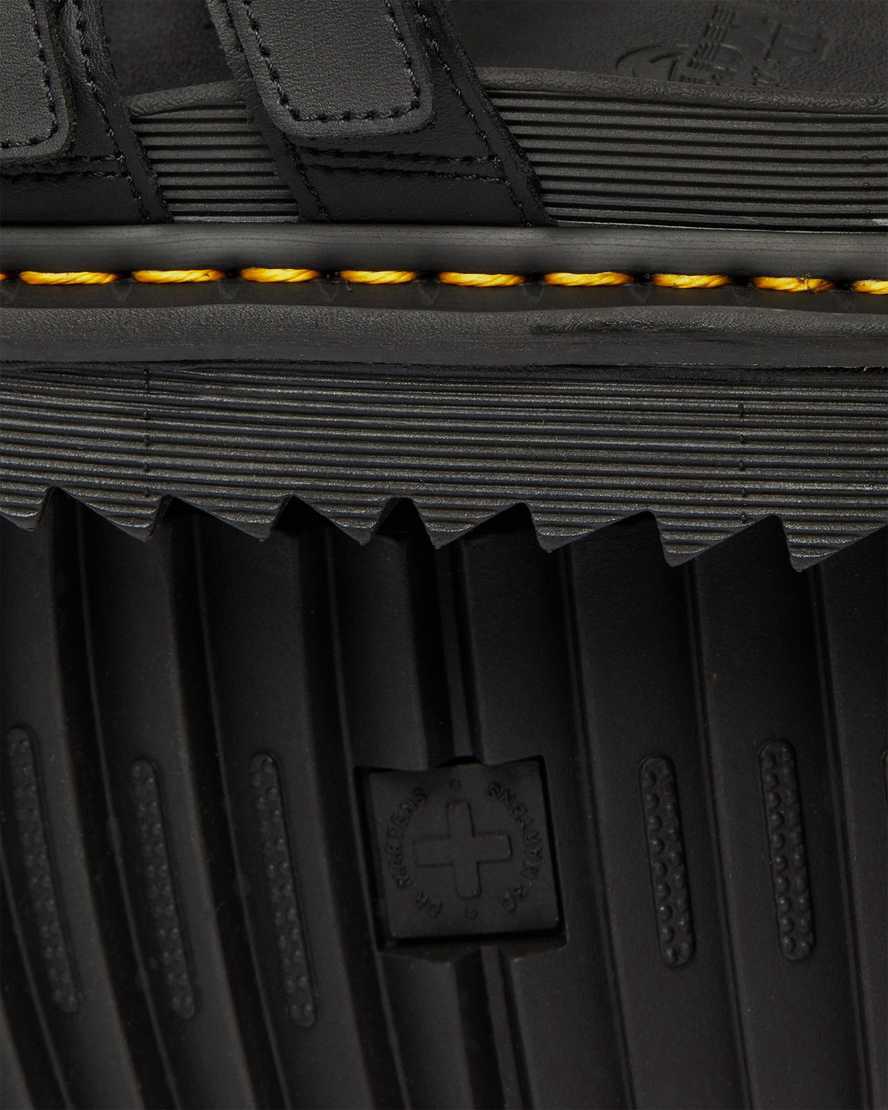 Dr Martens Blaire Deri Terlik Kadın Platform Sandalet Siyah  Türkiye |  96235-ZJQH