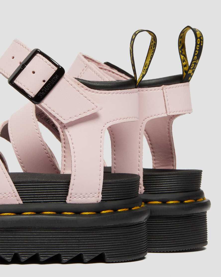 Dr Martens Blaire Hydro Deri Askılı Kadın Gladyatör Sandalet Pembe  Türkiye |  41078-TPHR