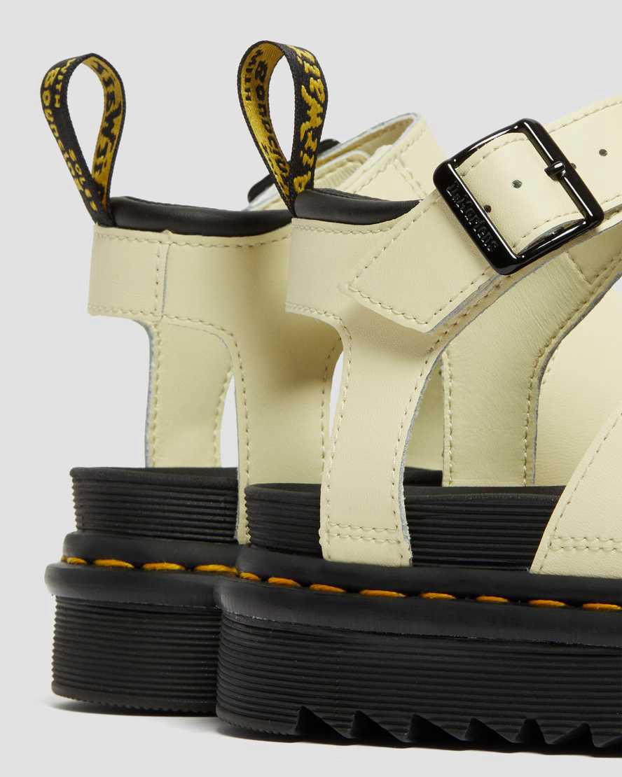 Dr Martens Blaire Hydro Deri Askılı Kadın Gladyatör Sandalet Kahverengi Krema  Türkiye |  71325-CGWL