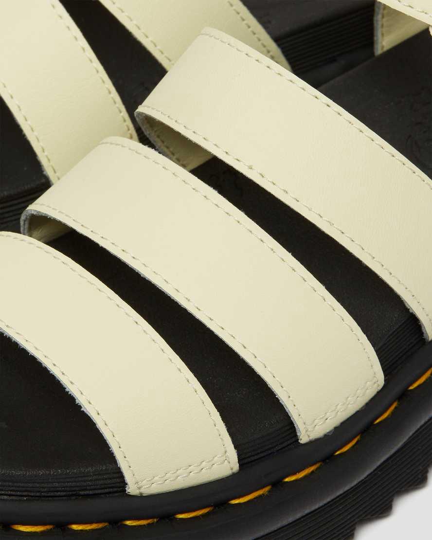 Dr Martens Blaire Hydro Deri Askılı Kadın Gladyatör Sandalet Kahverengi Krema  Türkiye |  71325-CGWL