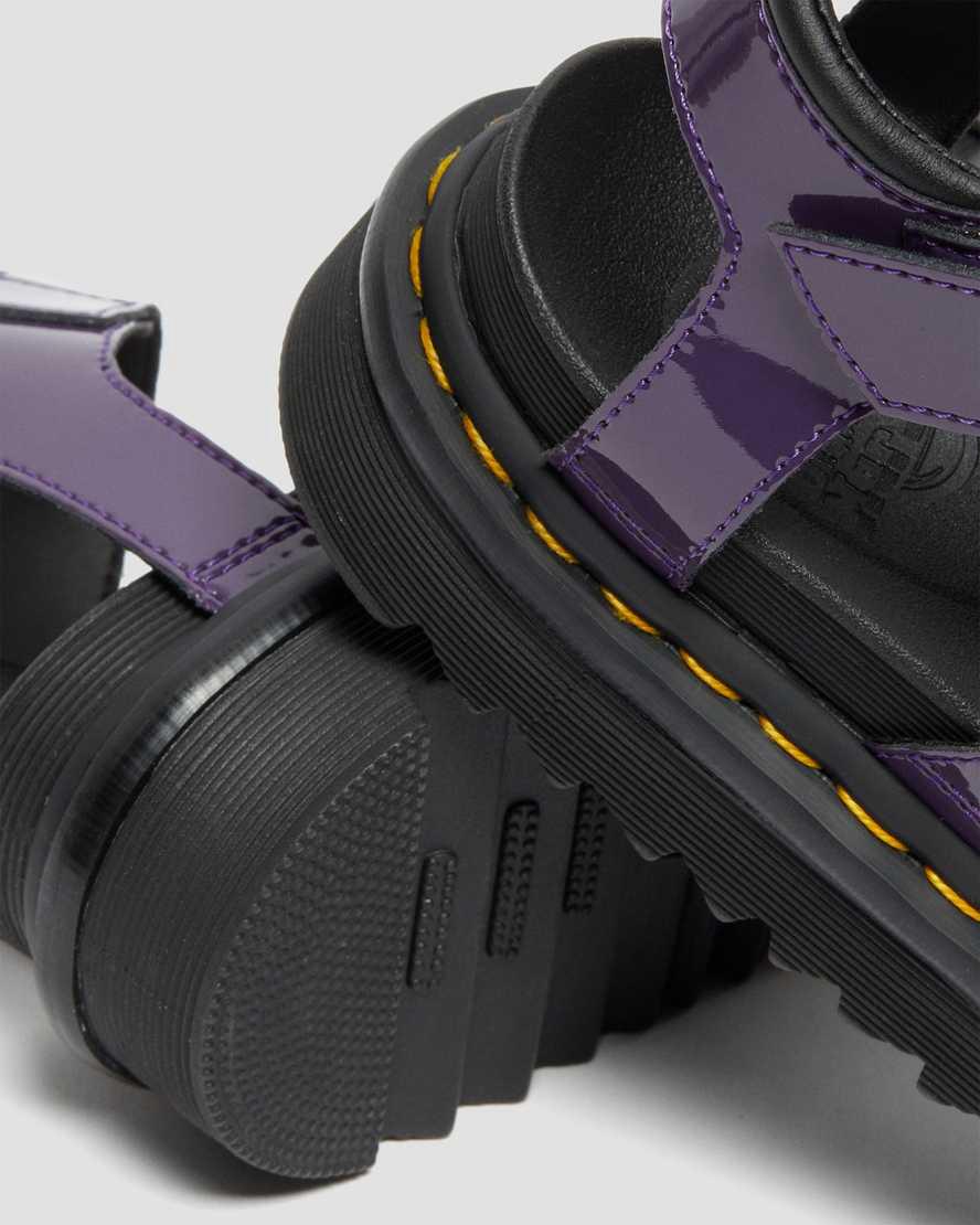Dr Martens Blaire Rugan Deri Askılı Kadın Platform Sandalet Blackcurrant Lamper  Türkiye |  71952-ZLHD