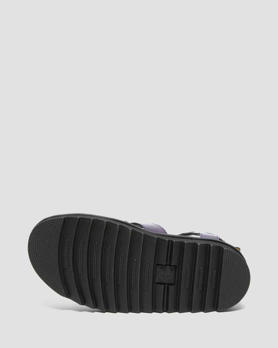 Dr Martens Blaire Rugan Deri Askılı Kadın Platform Sandalet Blackcurrant Lamper  Türkiye |  71952-ZLHD