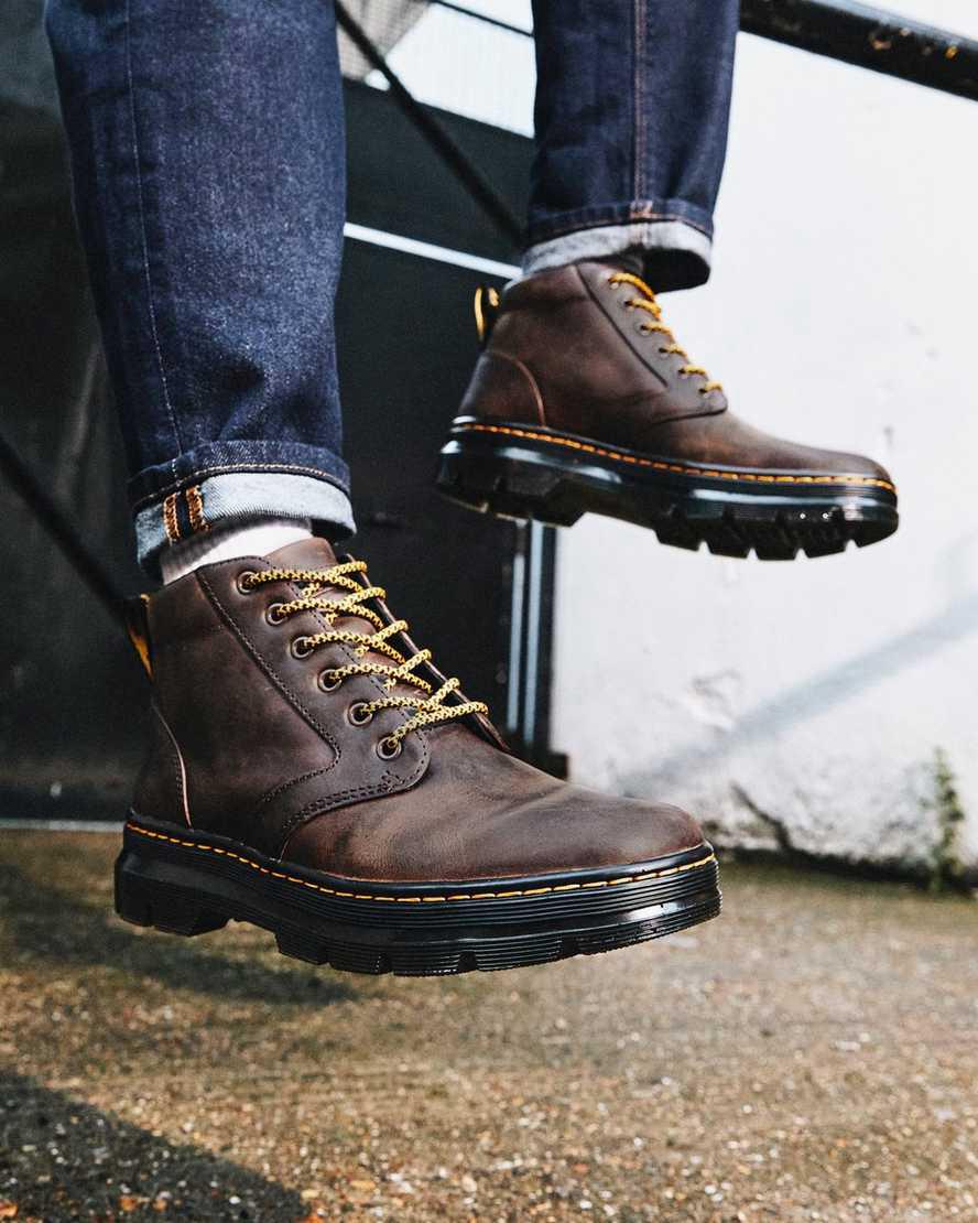 Dr Martens Bonny Deri Erkek Bilek Boy Bot Kahverengi  Türkiye |  06132-KXLR