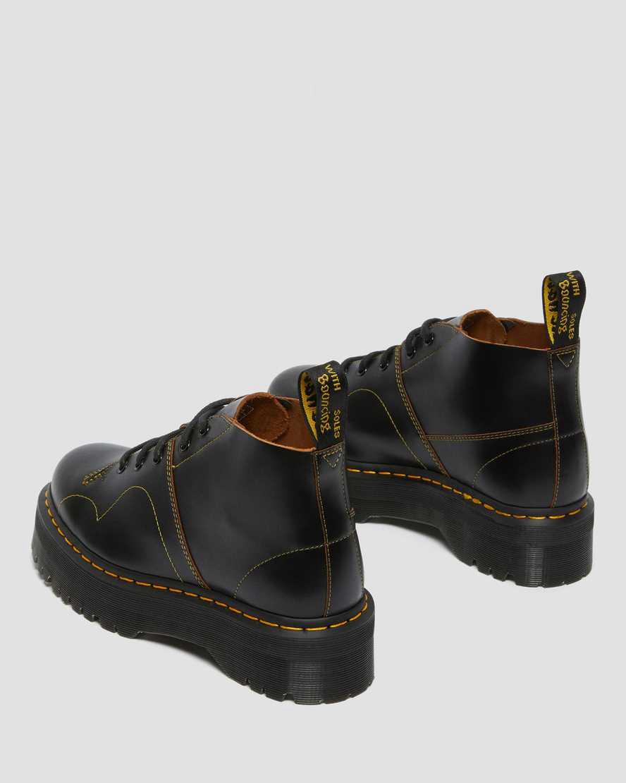 Dr Martens Church Monkey Kadın Kalın Taban Bot Siyah  Türkiye |  53410-JSCN