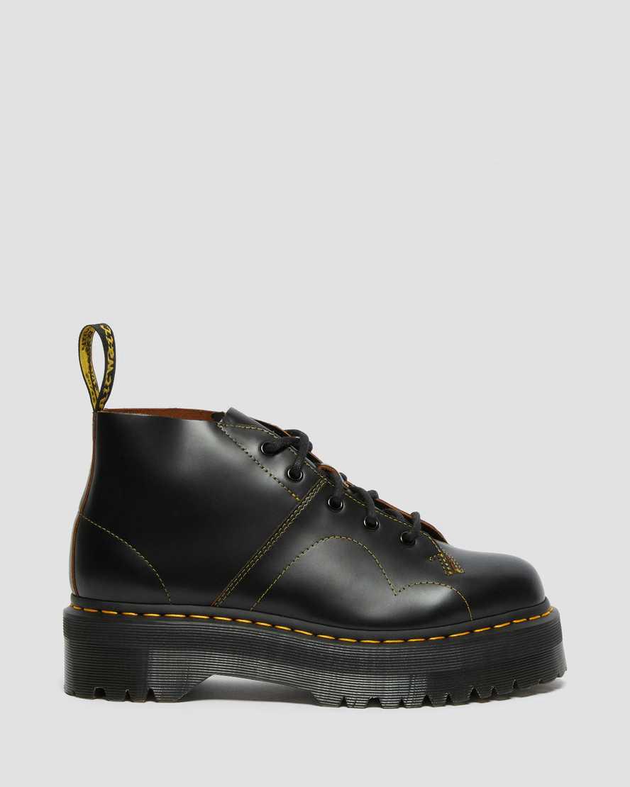 Dr Martens Church Monkey Kadın Kalın Taban Bot Siyah  Türkiye |  53410-JSCN