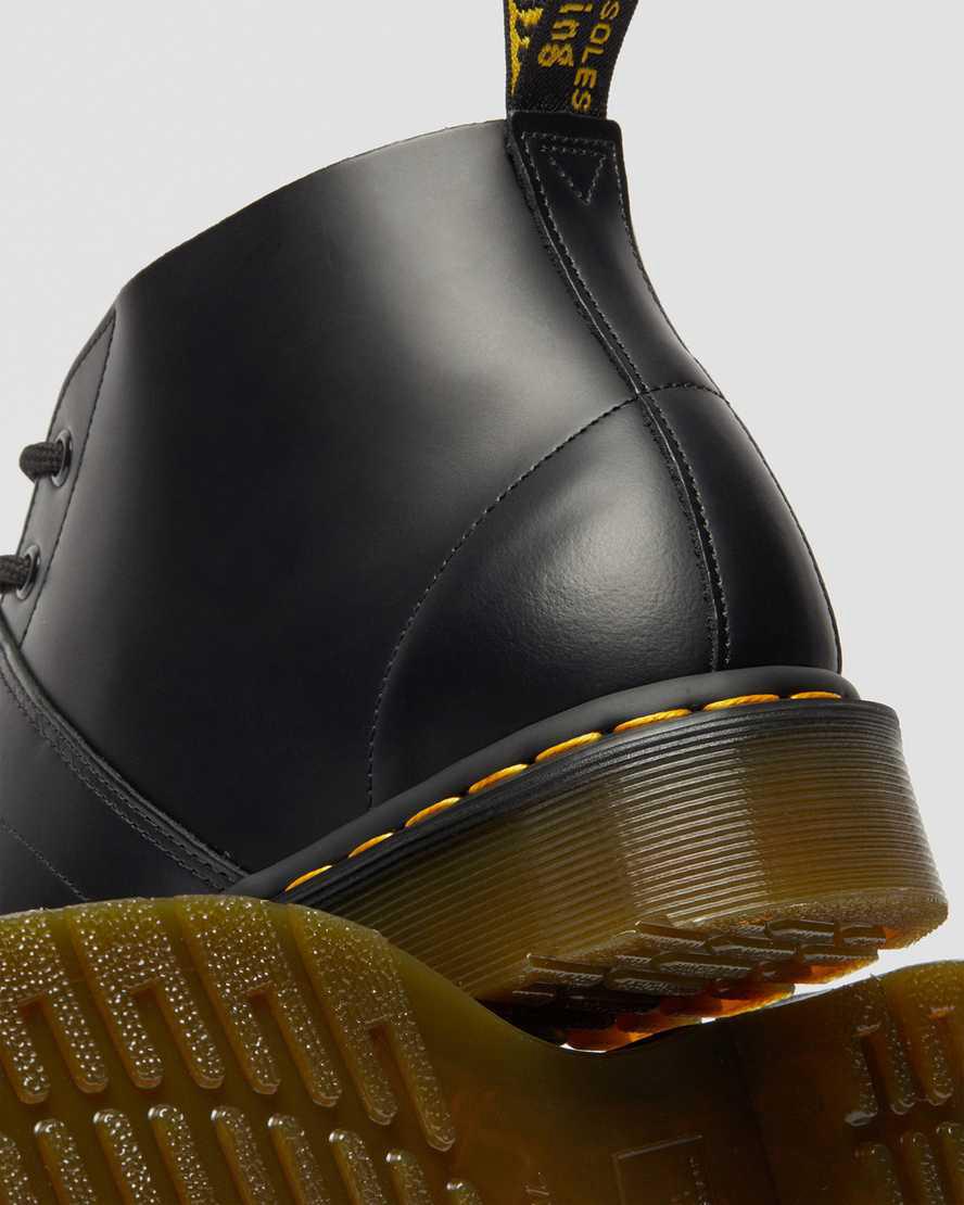 Dr Martens Church Smooth Deri Monkey Kadın Bilek Boy Bot Siyah  Türkiye |  92038-TIVM