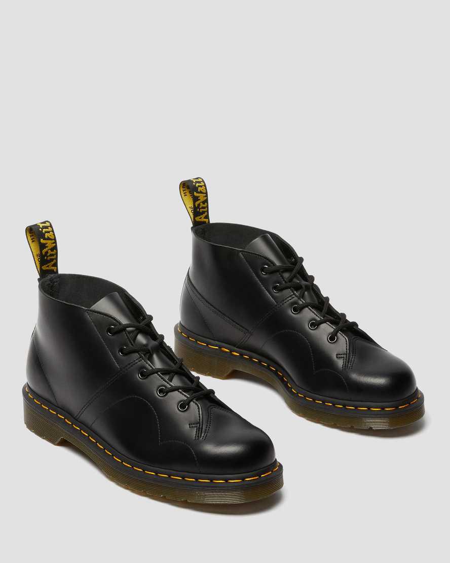 Dr Martens Church Smooth Deri Monkey Kadın Bilek Boy Bot Siyah  Türkiye |  92038-TIVM