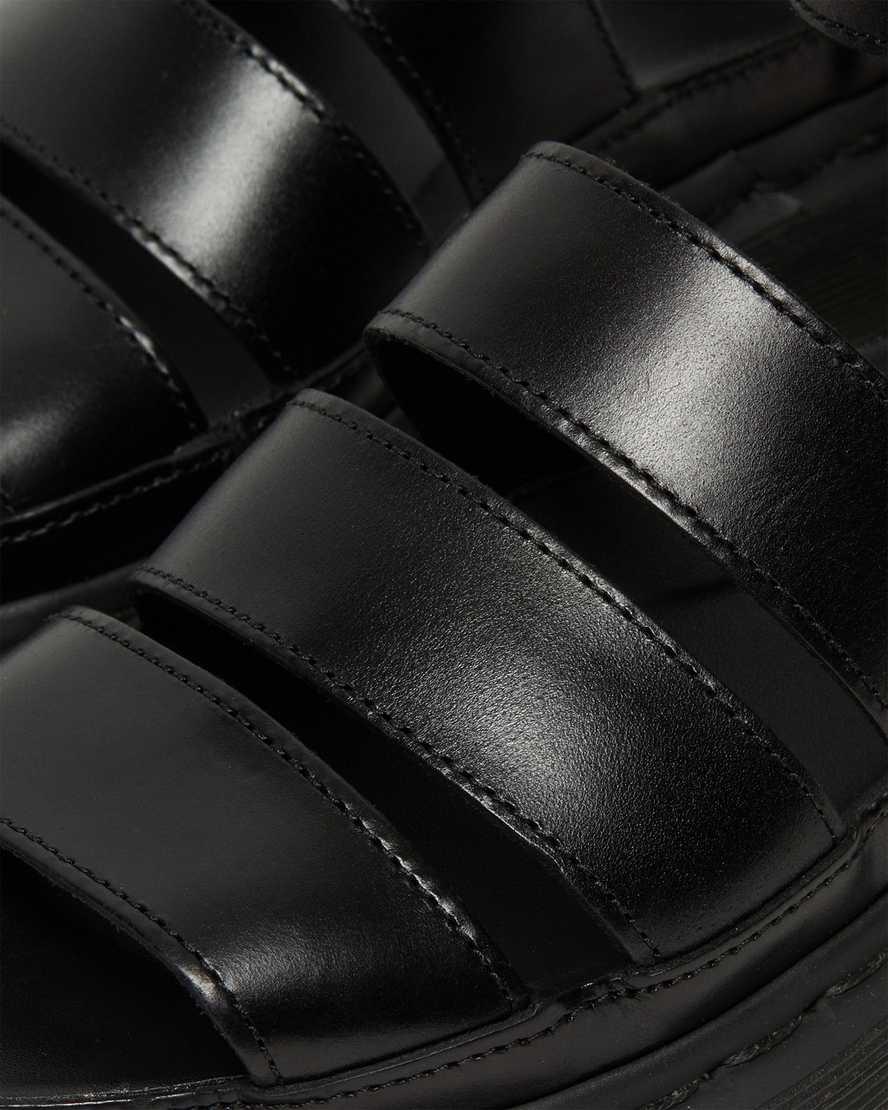 Dr Martens Clarissa II Deri Askılı Kadın Gladyatör Sandalet Siyah  Türkiye |  75089-WHKU