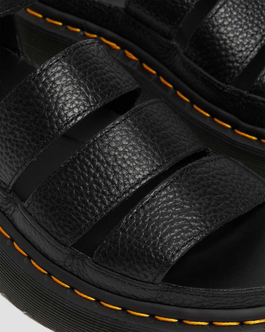 Dr Martens Clarissa II Deri Kadın Platform Sandalet Siyah  Türkiye |  38675-ZEYQ