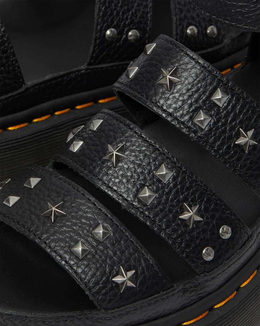 Dr Martens Clarissa Milled Nappa Askılı Kadın Platform Sandalet Siyah  Türkiye |  21675-YVJR