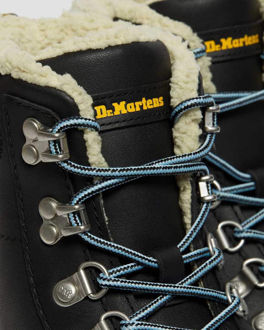 Dr Martens Combs Faux Fur-Astar Kadın Bilek Boy Bot Siyah  Türkiye |  12894-SDUR
