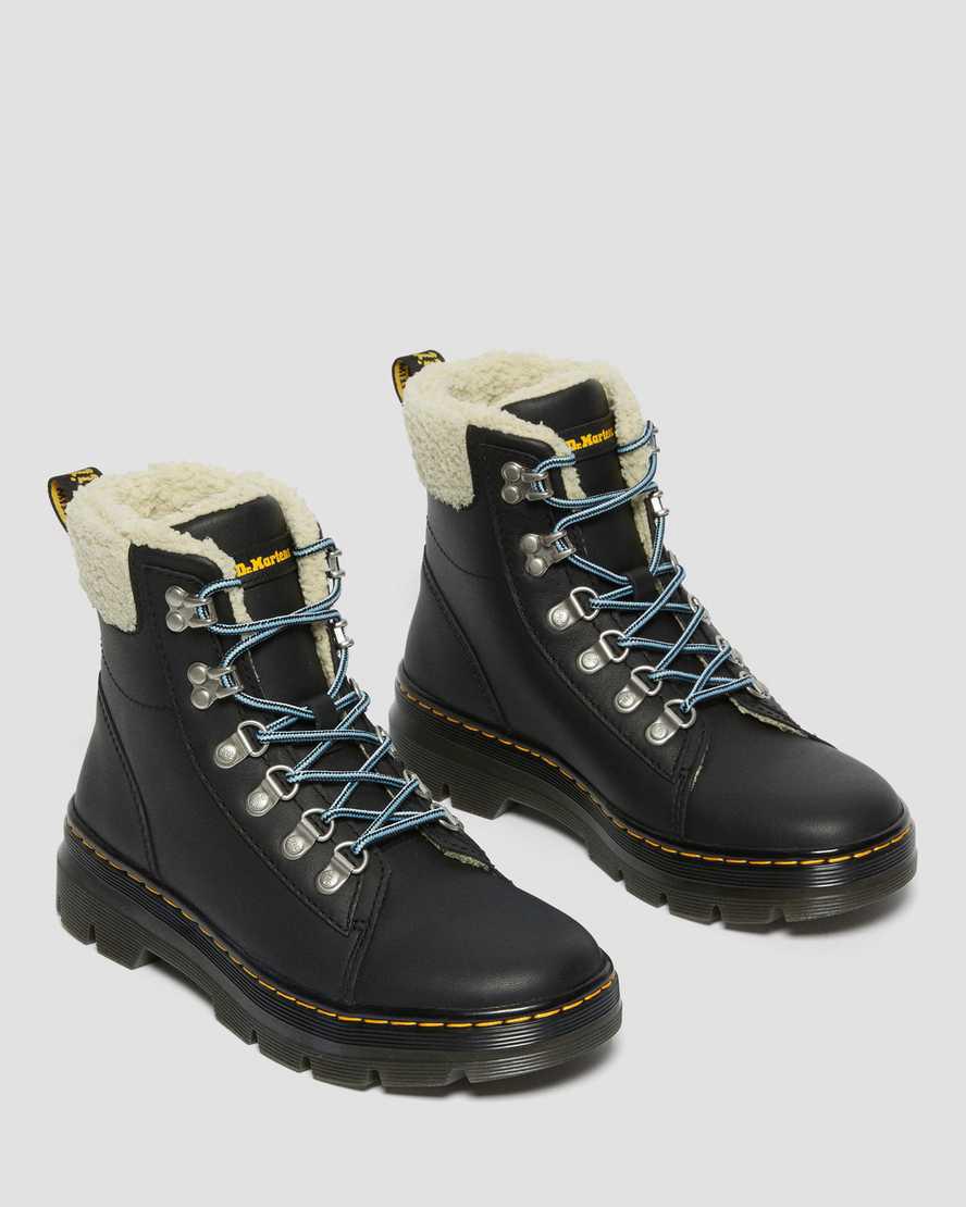 Dr Martens Combs Faux Fur-Astar Kadın Bilek Boy Bot Siyah  Türkiye |  12894-SDUR