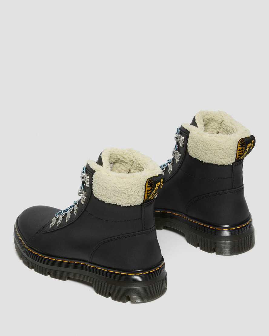 Dr Martens Combs Faux Fur-Astar Kadın Bilek Boy Bot Siyah  Türkiye |  12894-SDUR