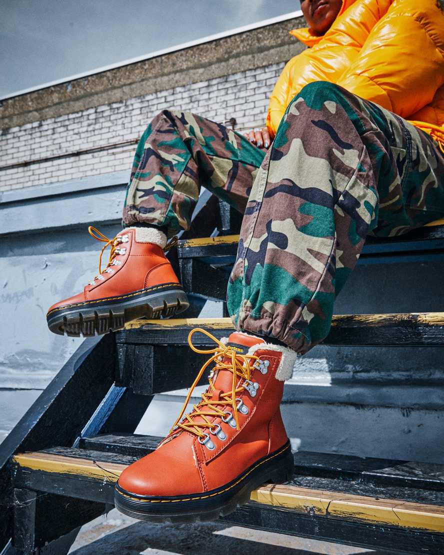 Dr Martens Combs Faux Fur-Astar Kadın Bilek Boy Bot Kahverengi  Türkiye |  85461-FEHM