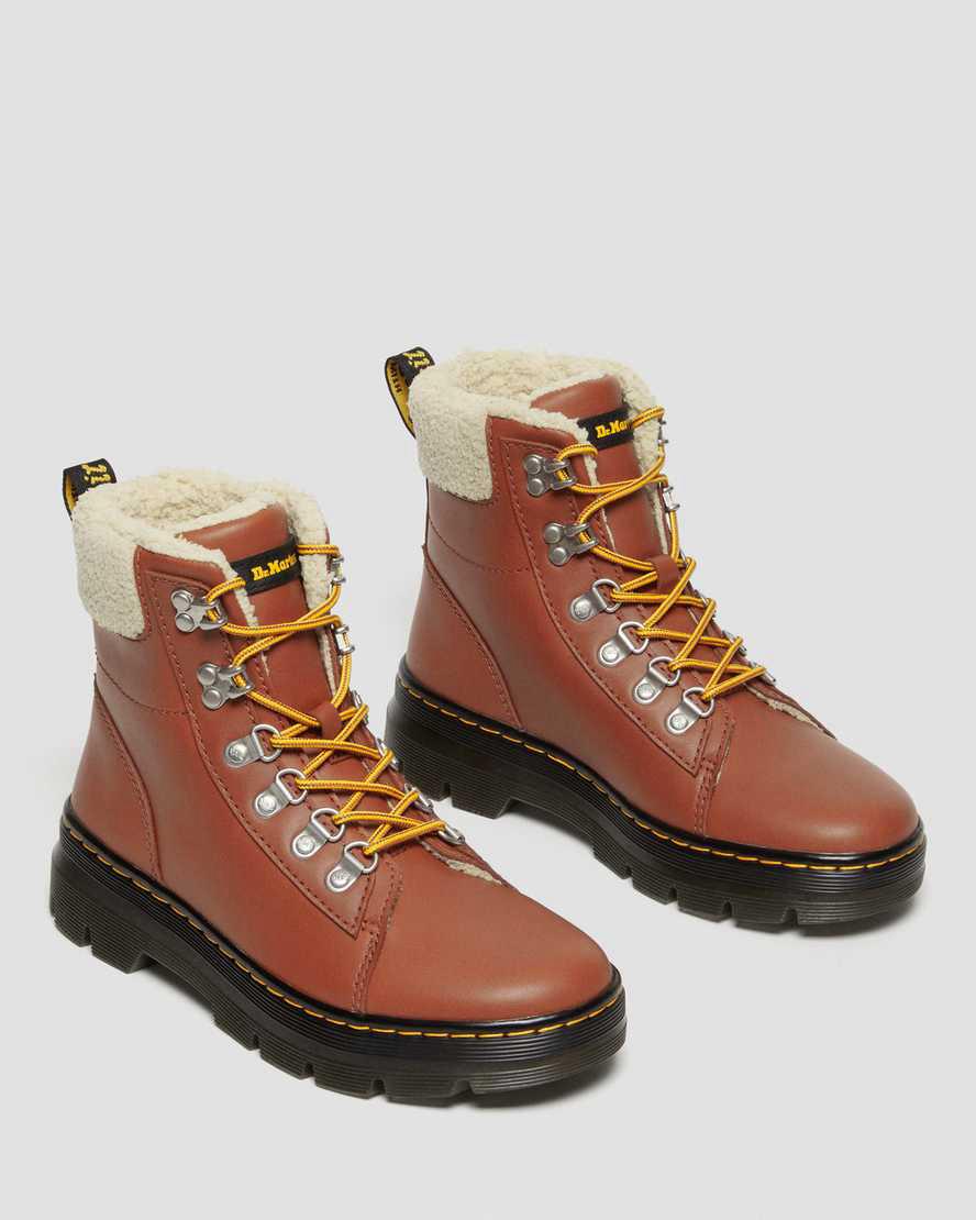 Dr Martens Combs Faux Fur-Astar Kadın Bilek Boy Bot Kahverengi  Türkiye |  85461-FEHM