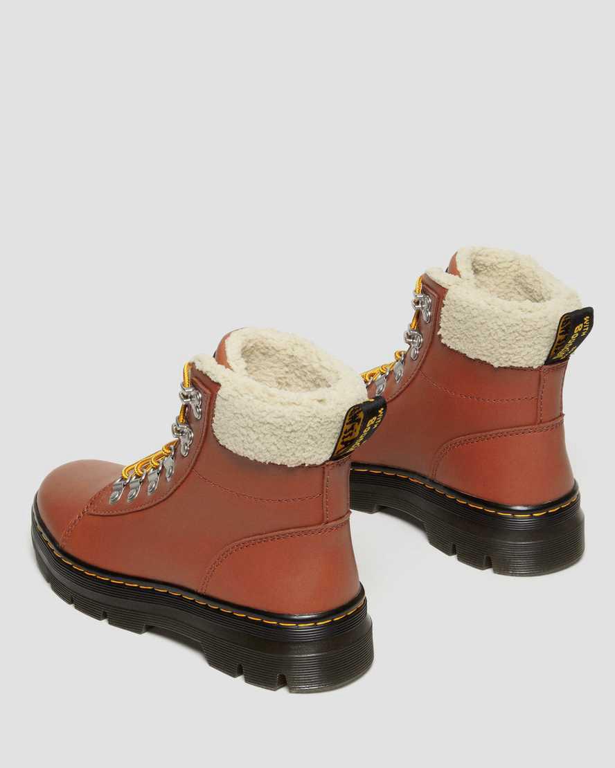 Dr Martens Combs Faux Fur-Astar Kadın Bilek Boy Bot Kahverengi  Türkiye |  85461-FEHM