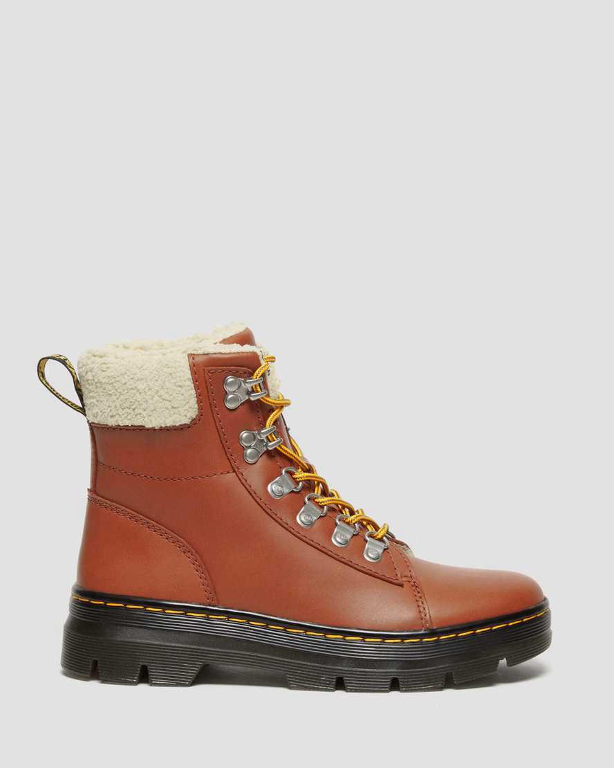 Dr Martens Combs Faux Fur-Astar Kadın Bilek Boy Bot Kahverengi  Türkiye |  85461-FEHM