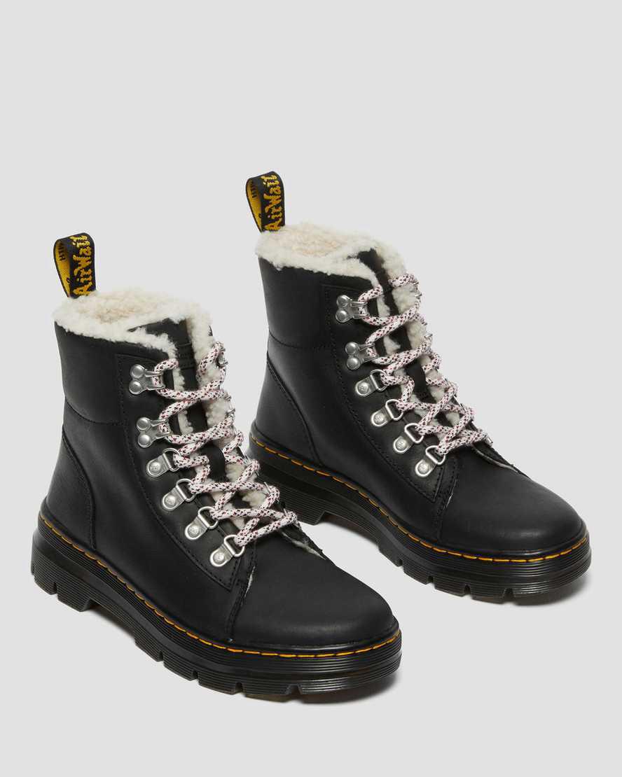 Dr Martens Combs Faux Shearling Astar Kadın Bilek Boy Bot Siyah  Türkiye |  15069-OEDK
