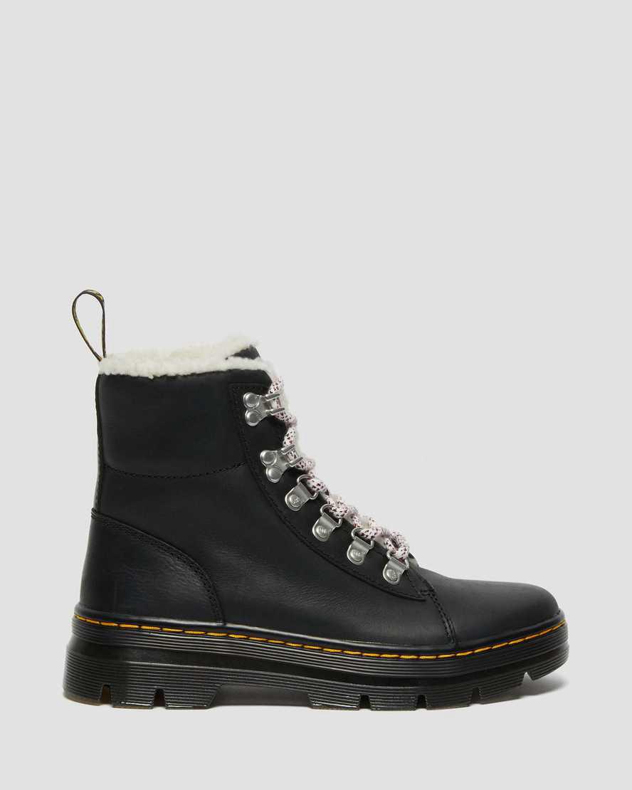 Dr Martens Combs Faux Shearling Astar Kadın Bilek Boy Bot Siyah  Türkiye |  15069-OEDK