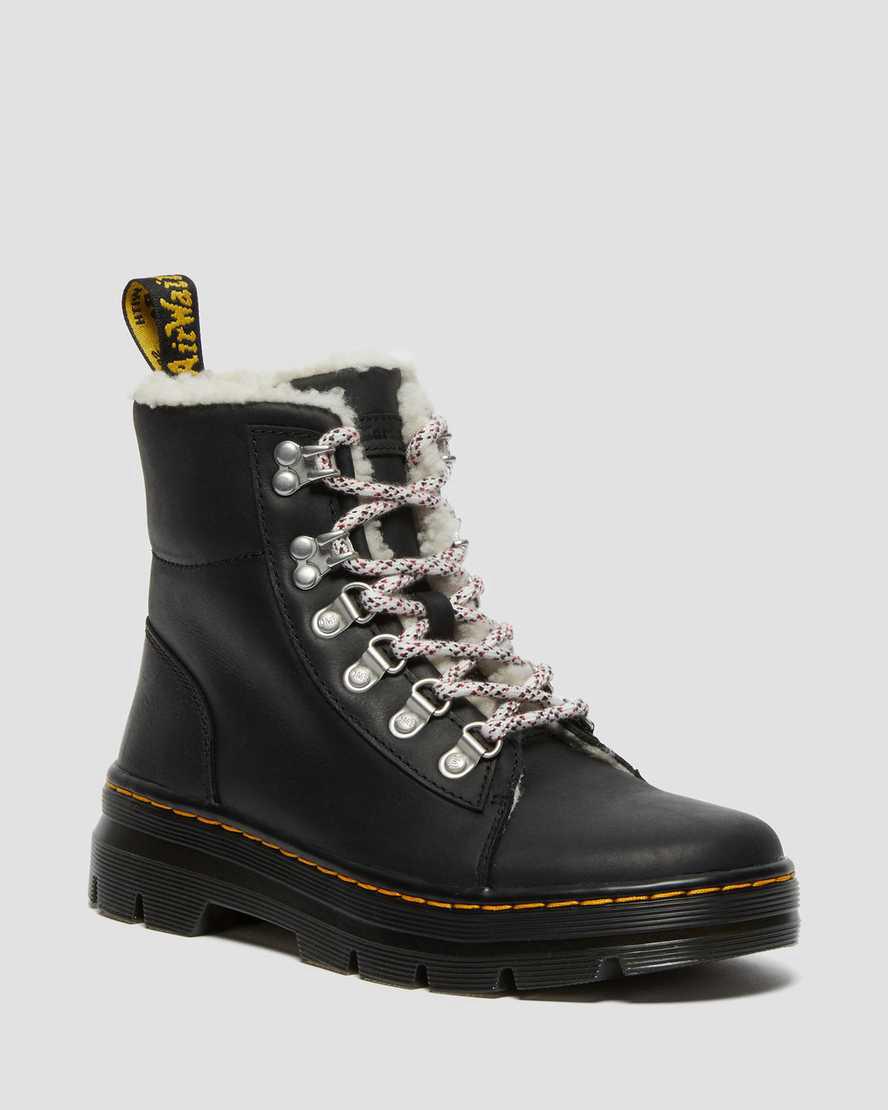 Dr Martens Combs Faux Shearling Astar Kadın Bilek Boy Bot Siyah  Türkiye |  15069-OEDK