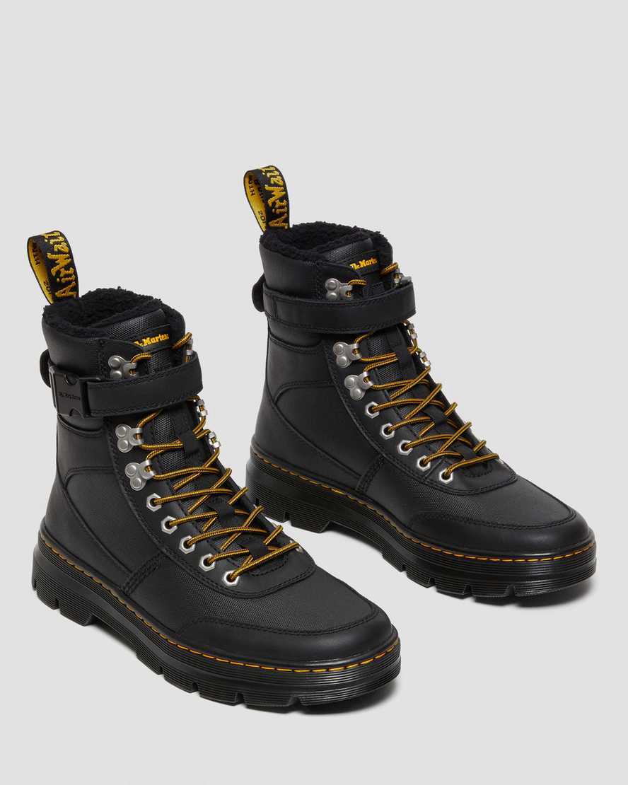 Dr Martens Combs Tech Faux Fur-Astar Erkek Bilek Boy Bot Siyah  Türkiye |  69508-DOBK