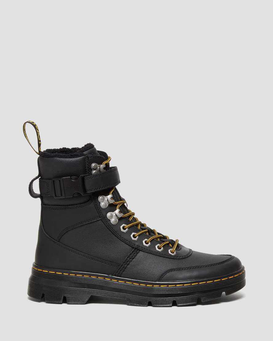 Dr Martens Combs Tech Faux Fur-Astar Erkek Bilek Boy Bot Siyah  Türkiye |  69508-DOBK
