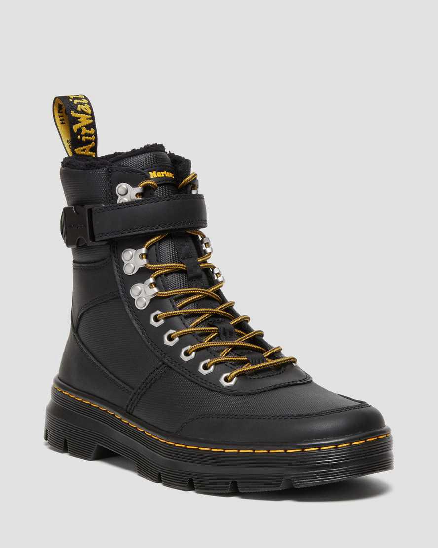 Dr Martens Combs Tech Faux Fur-Astar Erkek Bilek Boy Bot Siyah  Türkiye |  69508-DOBK