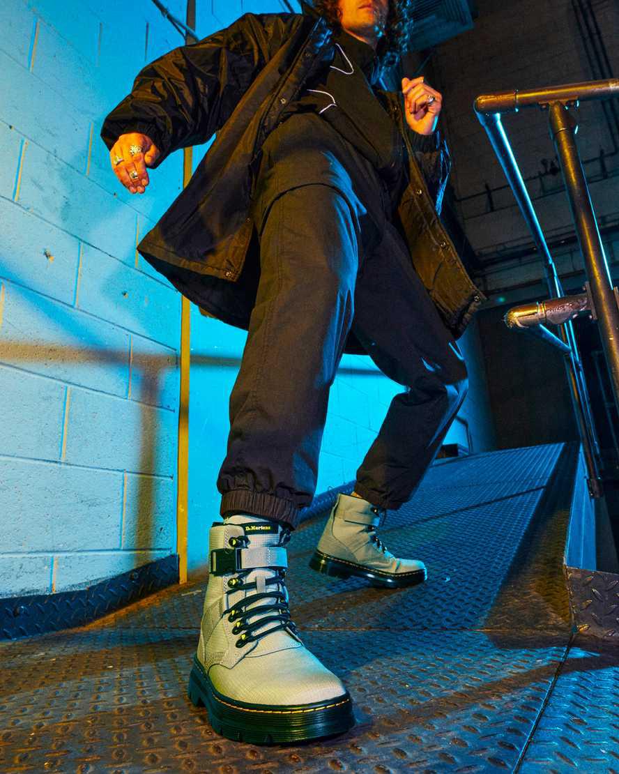 Dr Martens Combs Tech II Poly Kadın Bilek Boy Bot Gri  Türkiye |  82496-XNKM