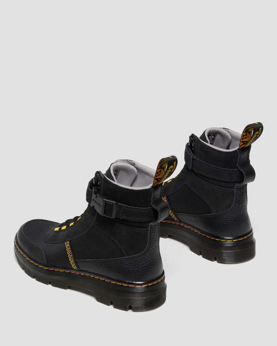 Dr Martens Combs Tech Milled Nappa & Süet Erkek Bilek Boy Bot Siyah  Türkiye |  09742-LMQC