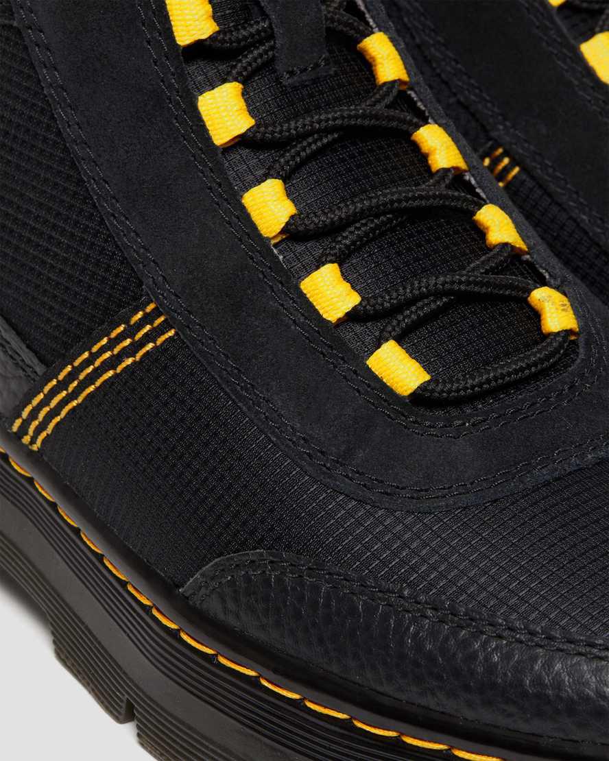 Dr Martens Combs Tech Milled Nappa & Süet Erkek Bilek Boy Bot Siyah  Türkiye |  09742-LMQC