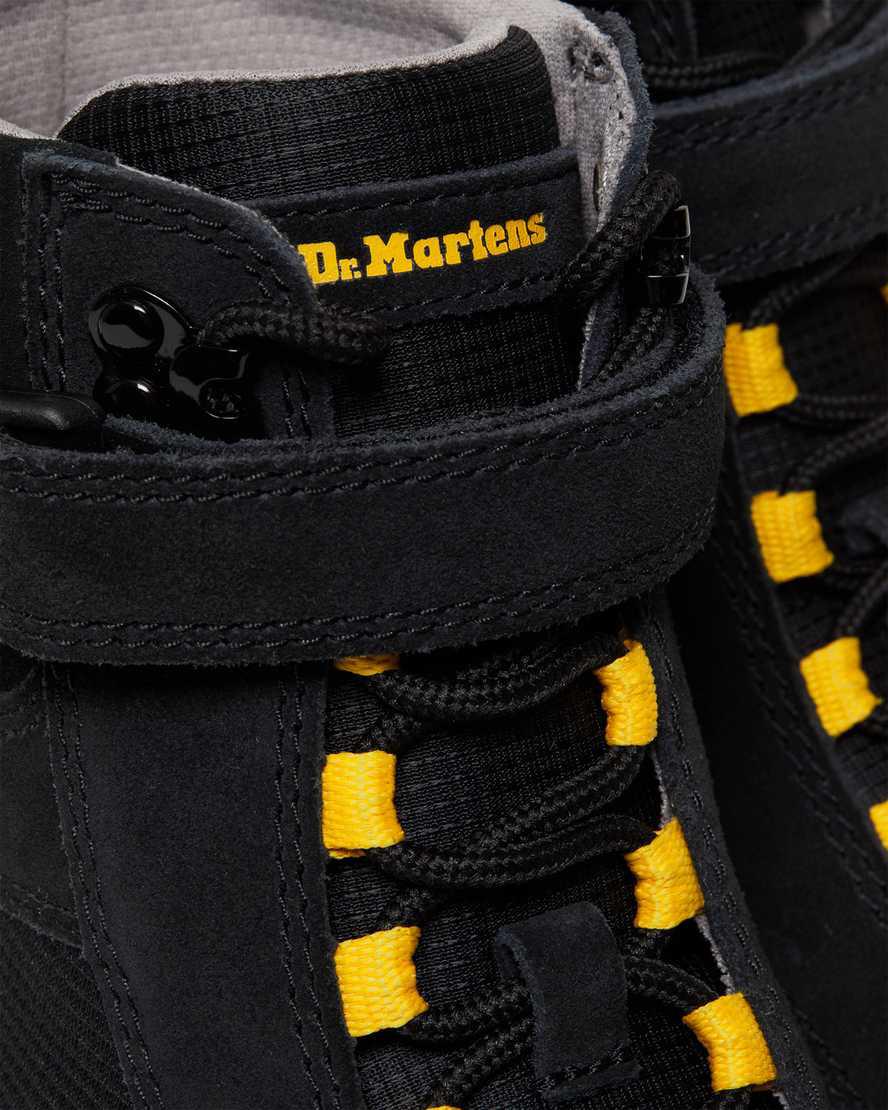 Dr Martens Combs Tech Milled Nappa & Süet Kadın Bilek Boy Bot Siyah  Türkiye |  10372-KYNA