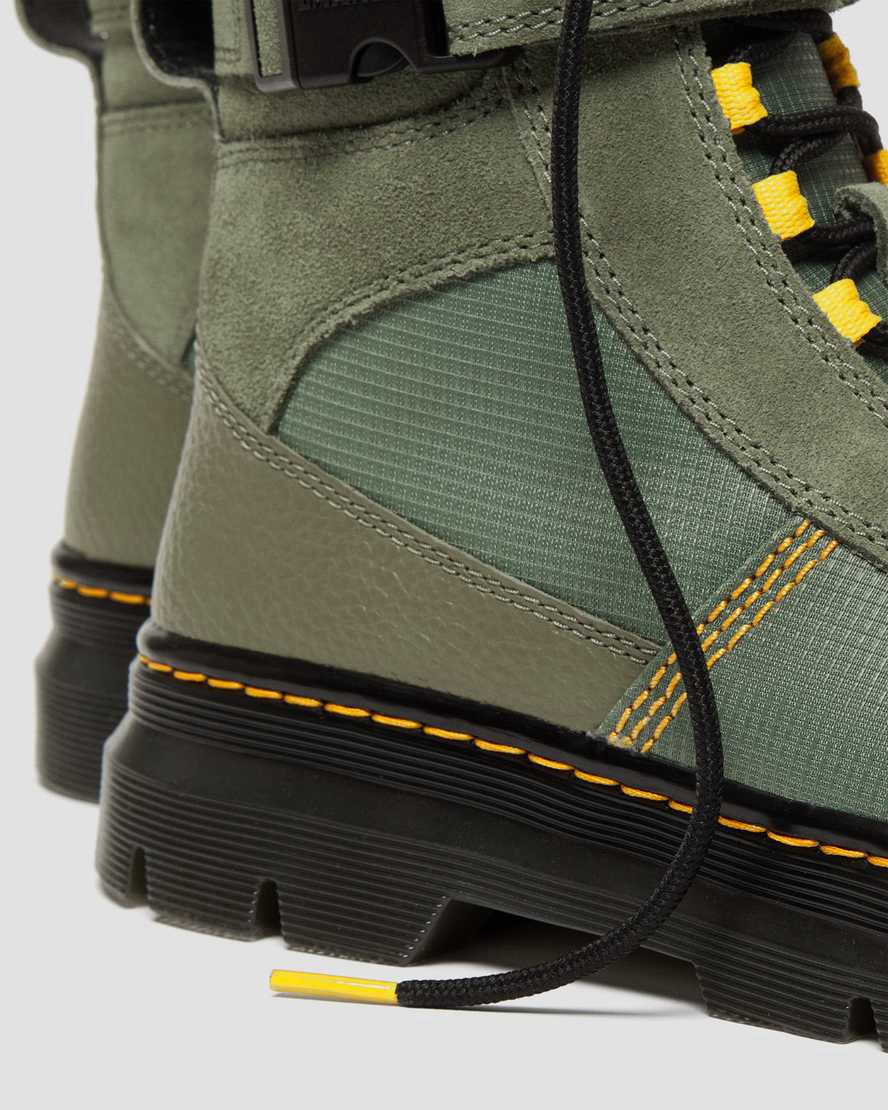 Dr Martens Combs Tech Milled Nappa & Süet Erkek Bilek Boy Bot Haki Yeşil  Türkiye |  34905-GWBJ