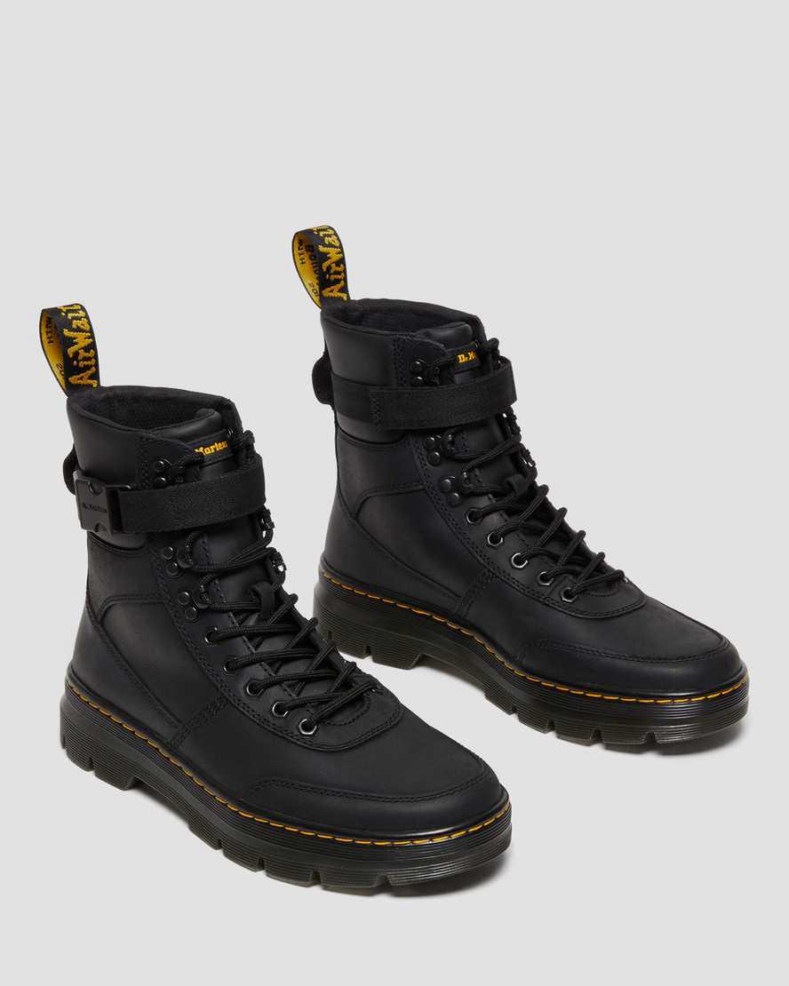 Dr Martens Combs Tech Wyoming Deri Kadın Bilek Boy Bot Siyah  Türkiye |  14786-MRDS
