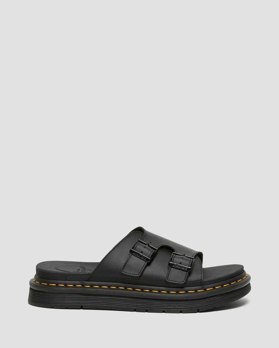 Dr Martens Dax Deri Erkek Terlik Siyah  Türkiye |  63870-NGSM