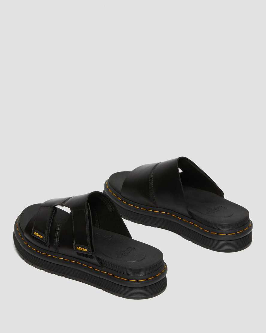 Dr Martens Daxton Deri Kadın Terlik Siyah  Türkiye |  53284-UOCX