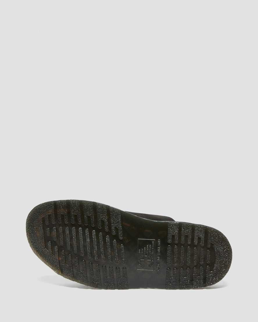 Dr Martens Dayne Made in England Süet Erkek Terlik Siyah  Türkiye |  16942-RUMI