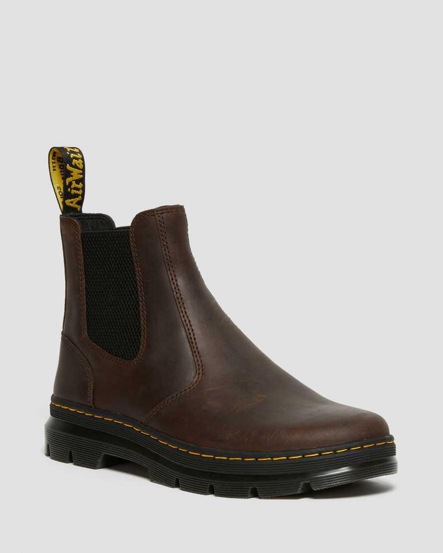 Dr Martens Embury Crazy Horse Deri Gündelik Kadın Chelsea Bot Kahverengi  Türkiye |  21930-HJQM