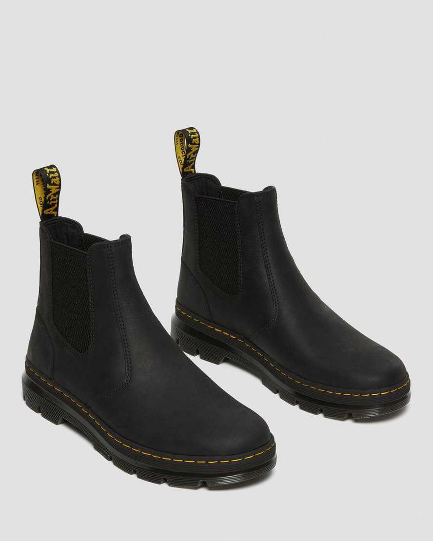 Dr Martens Embury Deri Chelsea Kadın Günlük Bot Siyah  Türkiye |  89243-EYUQ