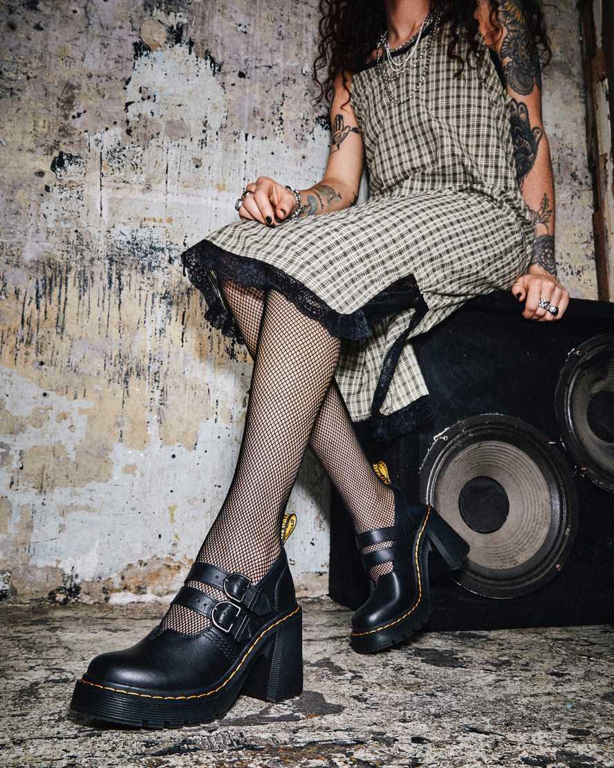 Dr Martens Eviee Sendal Deri Kadın Topuklu Bot Siyah  Türkiye |  32754-ZQHB
