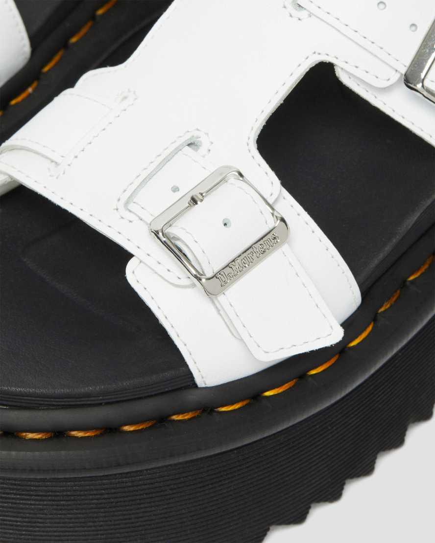 Dr Martens Giavanna Deri Gladiator Kadın Platform Sandalet Beyaz  Türkiye |  49125-RBSI