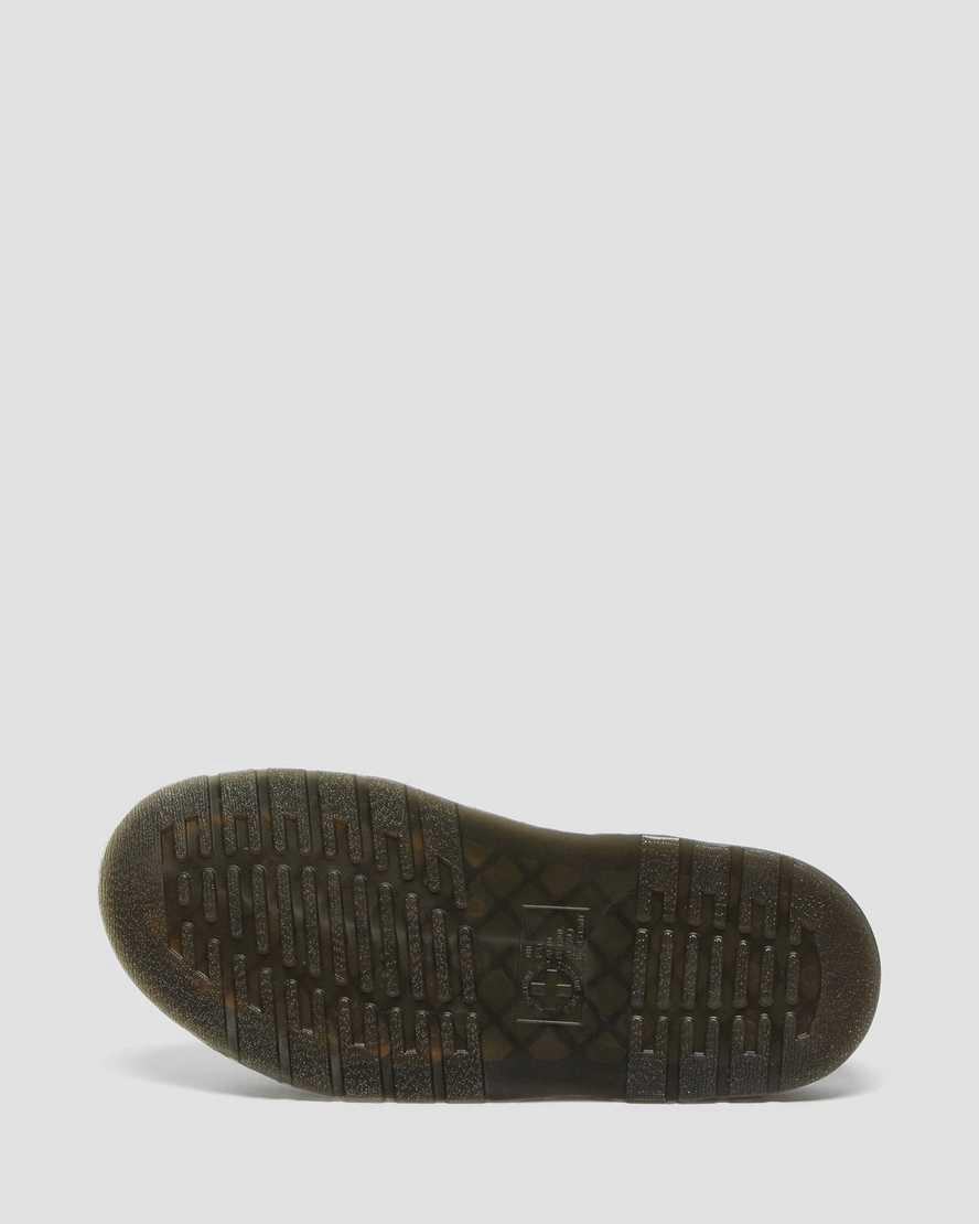 Dr Martens Gryphon Contrast Deri Askılı Erkek Sandalet Siyah Beyaz  Türkiye |  12834-NSLI